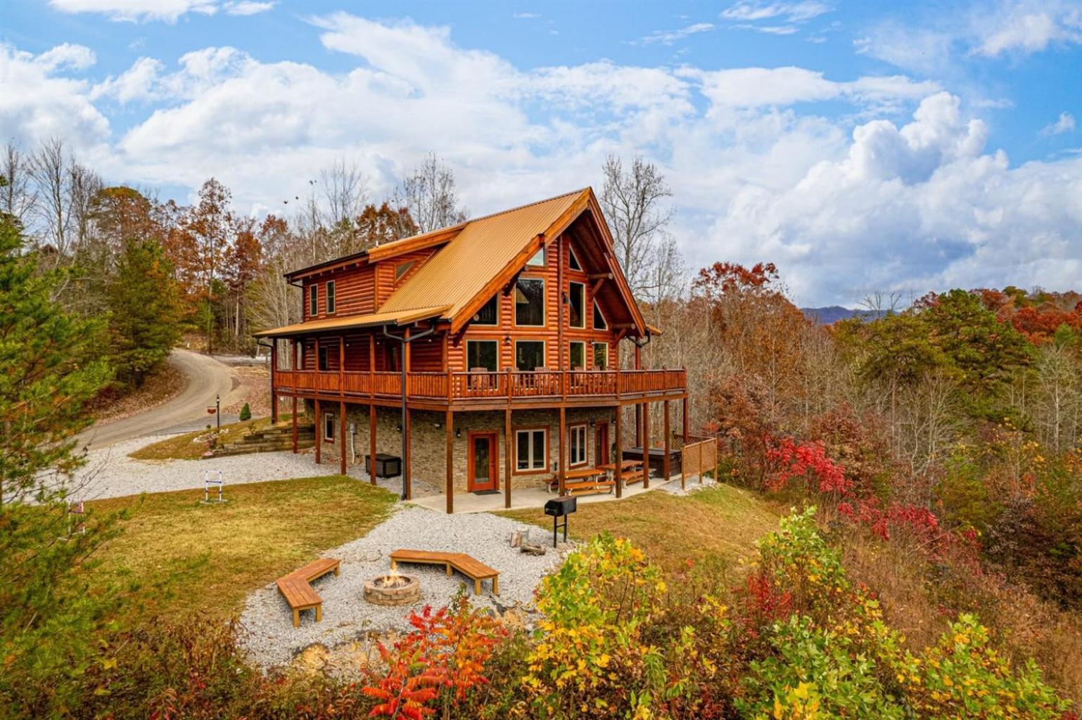 Ridge View Lodge Nature And Mountain View - Hot Tub - Firepit - Yard - Games Gatlinburg Extérieur photo